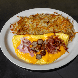 Mushrooms & Swiss Cheese Omelette