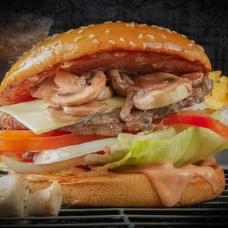 Mushroom Cheese Burger