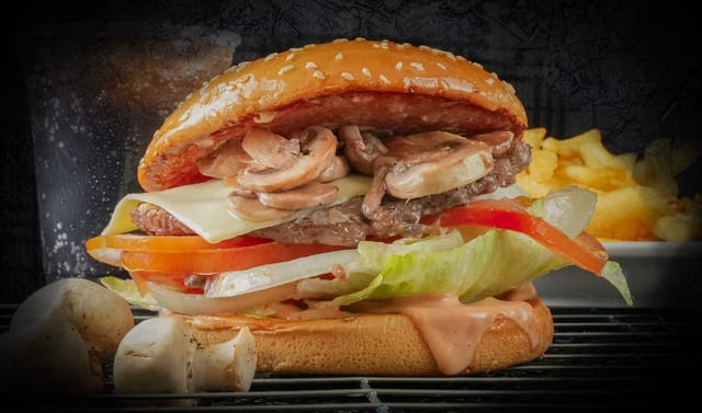 Mushroom Cheese Burger